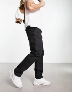 Selected Homme Chinos In Straight Fit In Black For Men