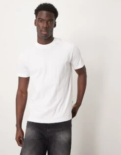 Selected Homme Oversized Heavyweight T-shirt In White For Men Bright White -Modish Mens Shop 203163145 1 brightwhite 1