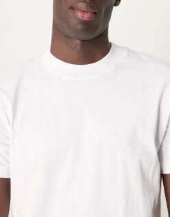 Selected Homme Oversized Heavyweight T-shirt In White For Men Bright White -Modish Mens Shop 203163145 4