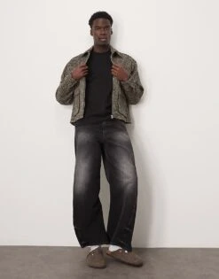 Selected Homme Oversized Heavyweight T-shirt In Black For Men -Modish Mens Shop 203163182 4