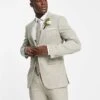 Selected Homme Linen Mix Suit Jacket In Beige For Men Sand