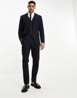 Selected Homme Slim Fit Suit In Navy Blazer