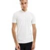 Selected Homme Half Zip Polo In White For Men Cloud Dancer