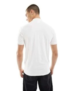 Selected Homme Half Zip Polo In White For Men Cloud Dancer -Modish Mens Shop 204764567 4