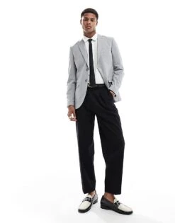 Selected Homme Slim Blazer In Light Grey For Men