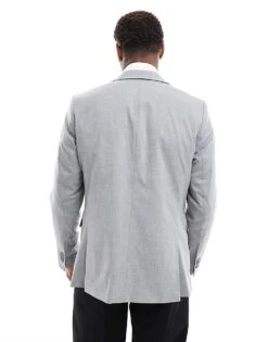 Selected Homme Slim Blazer In Light Grey For Men -Modish Mens Shop 205505218 4