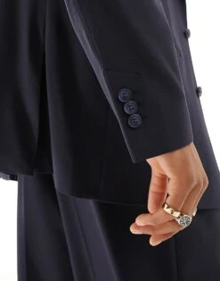 Selected Homme Oversized Suit Jacket In Navy For Men Dark Navy -Modish Mens Shop 205826446 4