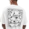 Selected Homme Oversized T-shirt With Japan Back Print In White For Men