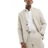 Selected Homme Slim Fit Suit Jacket In Beige For Men Sand