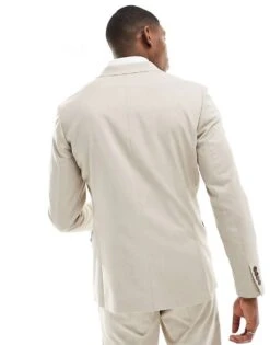 Selected Homme Slim Fit Suit Jacket In Beige For Men Sand -Modish Mens Shop 205880227 3