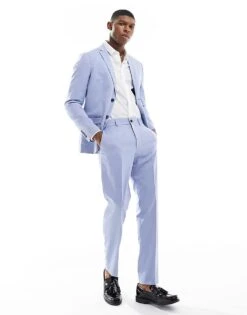 Selected Homme Slim Fitted Suit 6 Selected Homme Slim Fitted Suit -Modish Mens Shop 205880590 1 lightblue