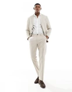 Selected Homme Slim Fit Suit In Beige -Modish Mens Shop 205881045 1 sand 3