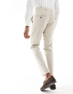Selected Homme Slim Fit Suit Trouser In Beige For Men Sand -Modish Mens Shop 205881045 4