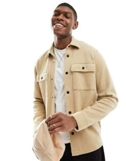 Selected Homme Jackie Overshirt In Cream For Men Incense -Modish Mens Shop 205916148 1 incense 1