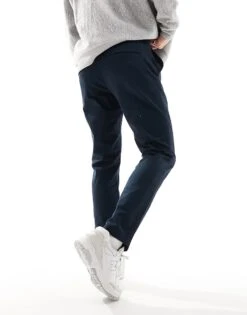 Selected Homme Bill Slim Fit Chino In Navy For Men Dark Sapphire -Modish Mens Shop 205917016 3