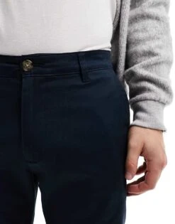 Selected Homme Bill Slim Fit Chino In Navy For Men Dark Sapphire -Modish Mens Shop 205917016 4