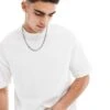 Selected Homme Oversized Boxy T-shirt In White For Men