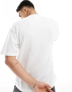 Selected Homme Oversized Boxy T-shirt In White For Men -Modish Mens Shop 205924860 4