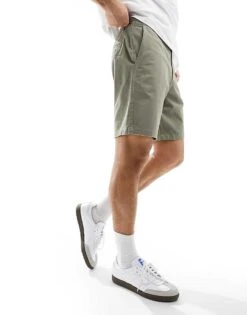 Selected Homme Chino Shorts In Green For Men Vetiver