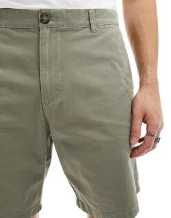 Selected Homme Chino Shorts In Green For Men Vetiver -Modish Mens Shop 205988211 5