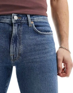 Selected Homme Slim Fit Jeans In Mid Wash For Men Blue Denim -Modish Mens Shop 205988228 5