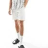 Selected Homme Linen Mix Shorts In White For Men Cloud Dancer