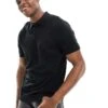 Selected Homme Knitted Polo In Black For Men