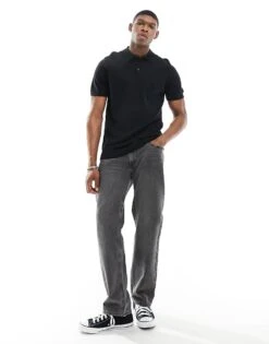 Selected Homme Knitted Polo In Black For Men -Modish Mens Shop 205988333 3