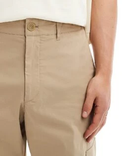 Selected Homme Wide Barrel Fit Cargo Trouser In Beige For Men Chinchilla -Modish Mens Shop 205990002 5
