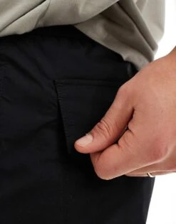 Selected Homme Loose Tech Cargo Short In Black For Men -Modish Mens Shop 205990515 5