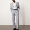 Selected Homme Linen Mix Suit Trouser In Blue For Men Light Blue