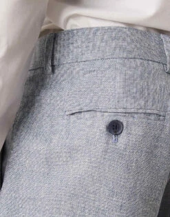 Selected Homme Linen Mix Suit Trouser In Blue For Men Light Blue -Modish Mens Shop 206186889 5