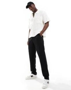 Selected Homme Plisse Trouser In Black For Men -Modish Mens Shop 206187937 4