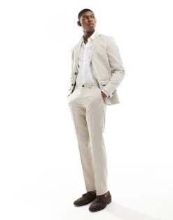 Selected Homme Slim Fit Suit In Beige
