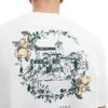 Selected Homme Oversized T-shirt With Santorini Oranges Backprint In White For Men