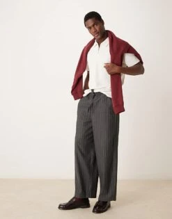 Selected Homme Plisse Zip Polo In White For Men Egret -Modish Mens Shop 206209731 3