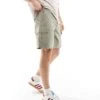 Selected Homme Cargo Short In Khaki For Men Vetiver