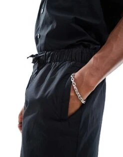 Selected Homme Co-ord Shorts In Black For Men -Modish Mens Shop 206304264 3