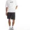 Selected Homme Loose Fit Carpenter Shorts In Dark Grey For Men Volcanic Ash