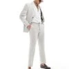 Selected Homme Linen Mix Suit In Beige - BEIGE