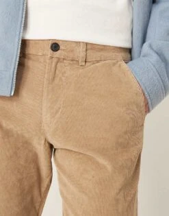 Selected Homme Miles Straight Fit Cord Trouser In Cream For Men Chinchilla -Modish Mens Shop 206530471 5