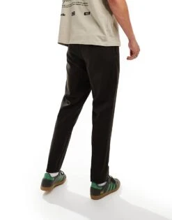 Selected Homme Relaxed Tapered Fit Waistband Trouser In Brown For Men Chocolate Torte -Modish Mens Shop 206537035 5