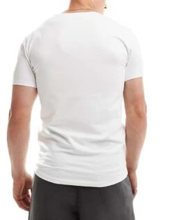 Selected Homme 3 Pack T-shirts In White For Men Bright White -Modish Mens Shop 206537754 3