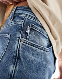 Selected Homme Leon Slim Fit Jeans In Medium Blue For Men Medium Blue Denim -Modish Mens Shop 206614119 4