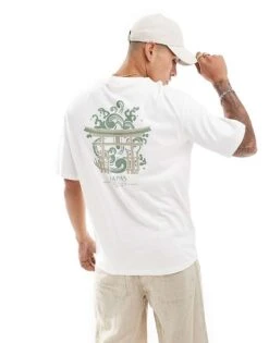 Selected Homme Oversized T-shirt With Japan Backprint In White For Men White Alyssum -Modish Mens Shop 206679826 1 whitealyssum 1