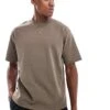 Selected Homme Oversized T-shirt In Tan For Men Morel