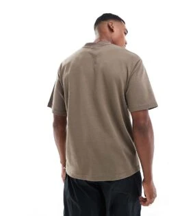 Selected Homme Oversized T-shirt In Tan For Men Morel -Modish Mens Shop 206695155 4