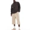 Selected Homme Oversized Jersey Shirt In Brown For Men Chocolate Torte