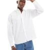 Selected Homme Oversized Boxy Shirt In White For Men