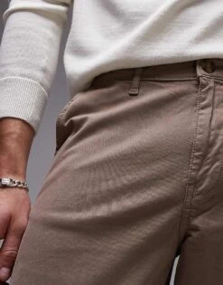 Selected Homme Loose Fit Chino Trouser In Beige For Men Greige -Modish Mens Shop 206743750 3